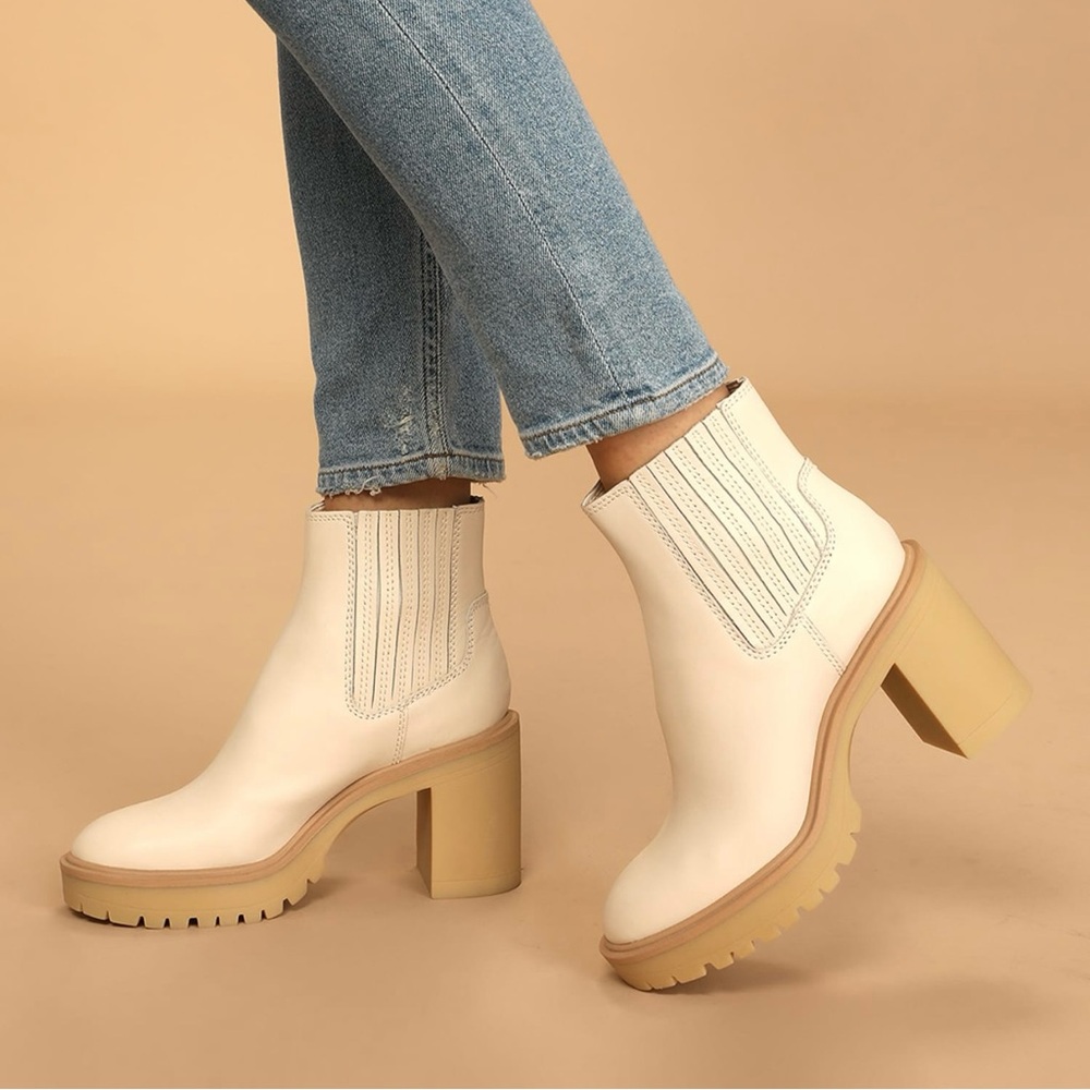Dolce Vita H20 Caster Leather Chelsea Boot-Size 8.5